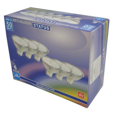 STATUS 50W GU5.3 MR16 6 Pack MR1650SHD6PKB