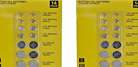 Status International AA AAMIXBC2X14PK6 Mixed Alkaline and Lithium Cell Button Battery (Pack of 2)