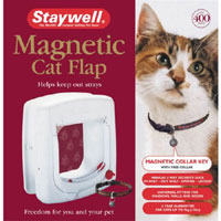 staywell 400 Magnetic Cat Flap WHITE