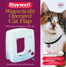 Staywell 400 White Magnetic Cat Flap
