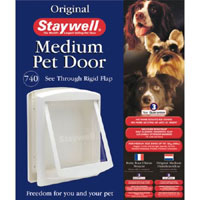 Staywell 740 Pet Door White Medium