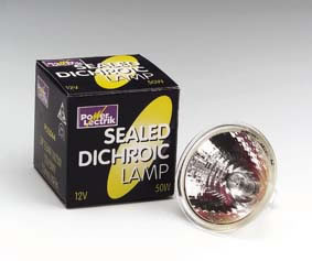 Dichroic Light Bulb Wide Enclosed 50W