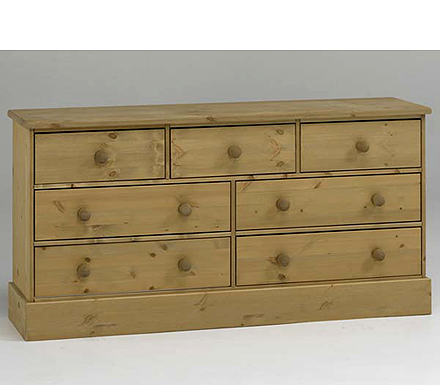 Balmoral Solid Pine 4+3 Drawer Chest