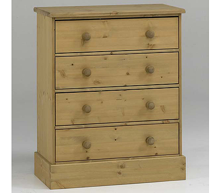 Steens Balmoral Solid Pine 4 Drawer Chest