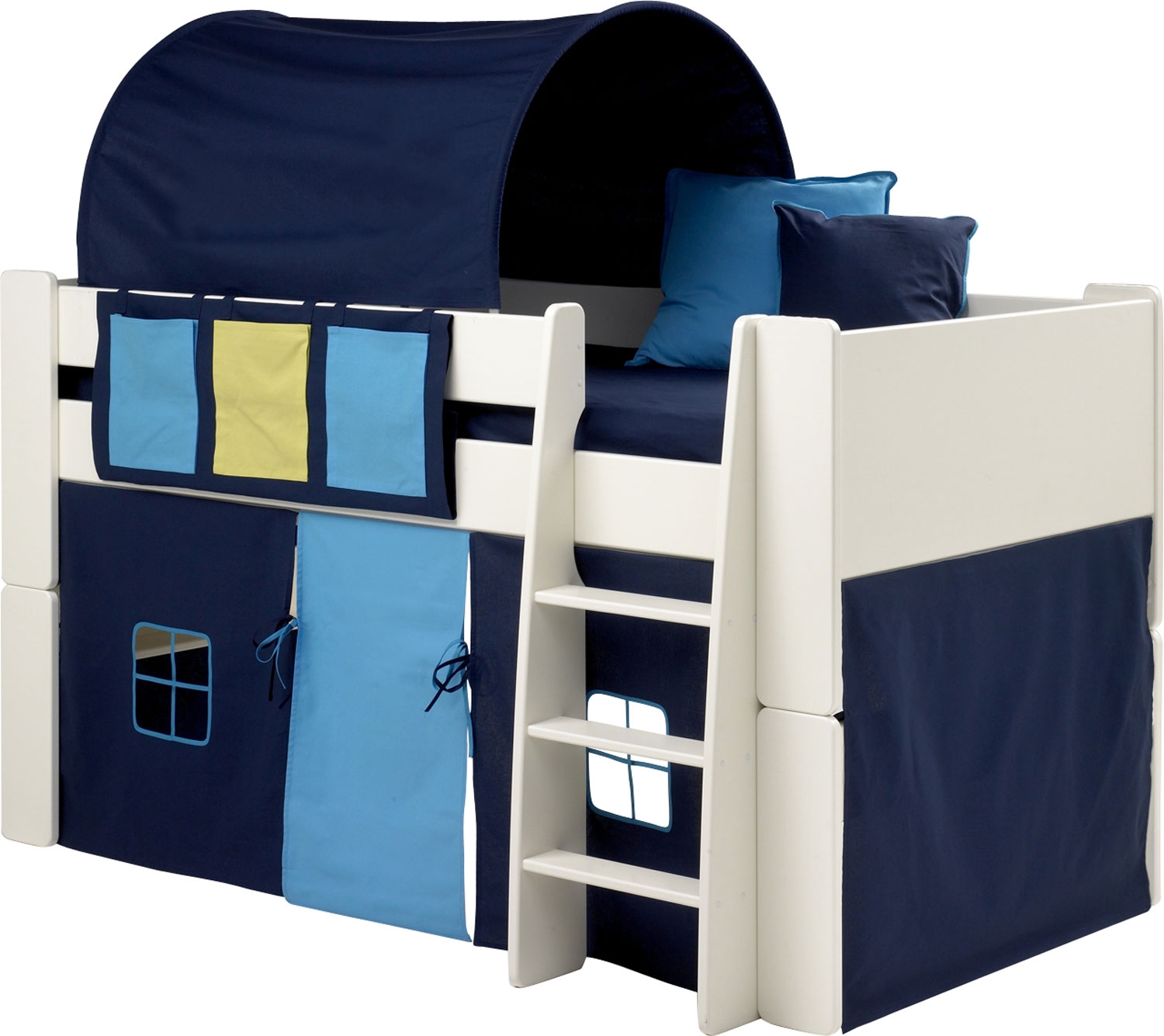 for Kids White Mid Sleeper, Mattress &