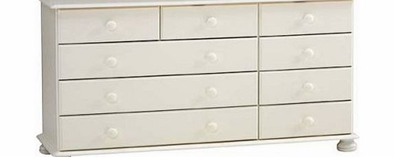 Steens GRADE A1 - Steens Richmond 9 Drawer Chest in White