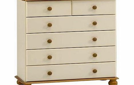 Steens GRADE A1 - Steens Richmond Cream 4 2 Drawer Chest