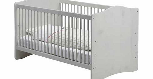 Steens Modern Cot Bed - Whitewash