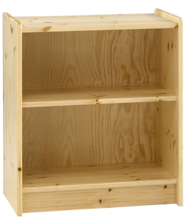 Natural Pine Low Bookcase