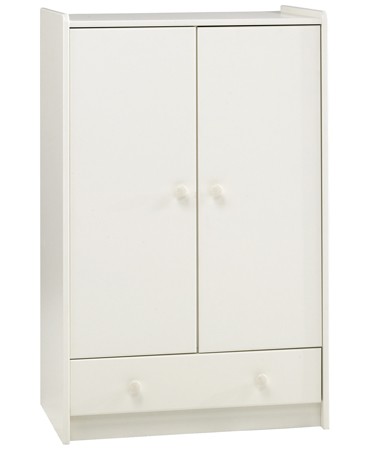 Steens White Low Wardrobe