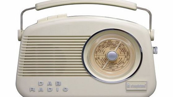 Steepletone 2 Band Dorset Retro Styled DAB Radio - Beige