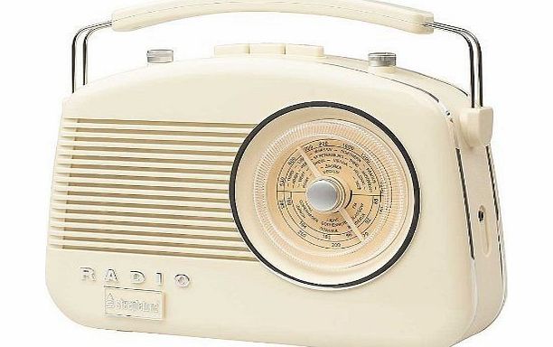 Steepletone Brighton Retro Style Radio - Beige