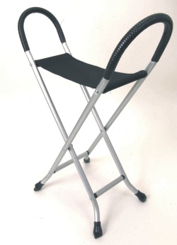 4 LEG STOOL-WALKING STICK