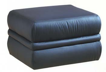 Steinhoff UK Furniture Ltd Harvard Leather Footstool - Fast Delivery