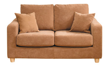 Prima 2 Seater Sofa in Novalife Biscuit - Fast Delivery