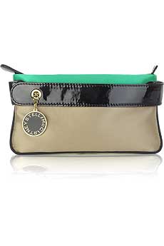 Stella McCartney Color block clutch