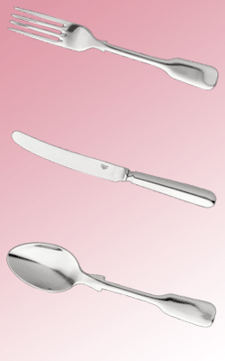 Stellar Old Waltham (Hollow Hdle) 44 Pce Set