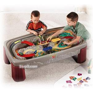 Canyon Train and Track Play Table
