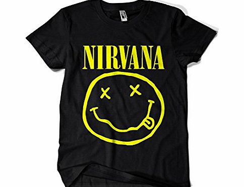 Step Over Clothing Nirvana T-Shirt Curt Cobain Rock Band Black All Sizes (Large, Black)