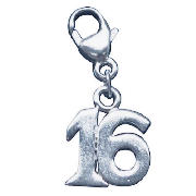 Sterling Silver 16 Charm