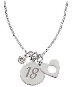 Sterling Silver 18 Charm Pendant