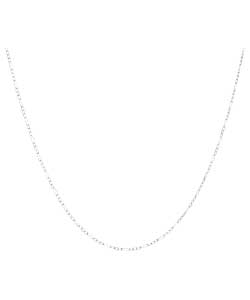 Sterling Silver 3 in 1 Figaro Chain - 18 inches