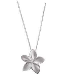 Silver 3D Flower Pendant