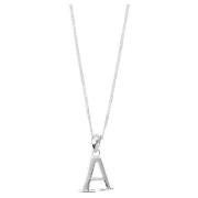 Sterling Silver A Initial Pendant