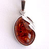 sterling Silver Amber Pendant