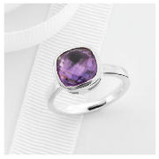 Sterling Silver Amethyst Ring, Large
