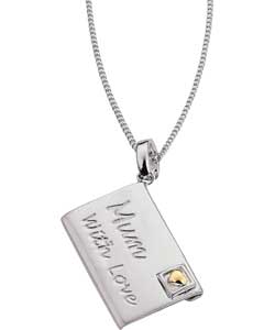 Sterling Silver and 9ct Gold Mum Love Letter