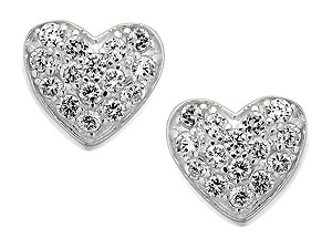 Sterling Silver And Cubic Zirconia Heart