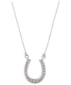 Sterling Silver and Cubic Zirconia Horseshoe