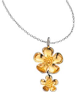 Sterling Silver and Gold Plated Double Buttercup