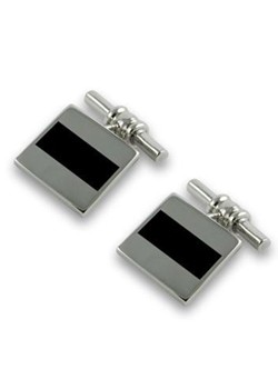 Sterling Silver and Onyx Cufflinks