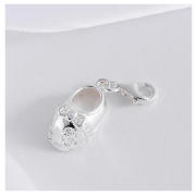 sterling SILVER BABY SHOE CHARM