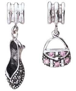 Sterling Silver Bag and Shoe Charms