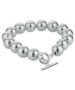 sterling Silver Ball T-Bar Bracelet