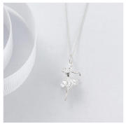 SILVER BALLERINA PENDANT