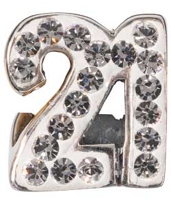 Sterling Silver Bead Charm - 21