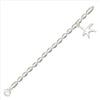 sterling Silver beaded starfish bracelet: 7.5and#39; bracelet