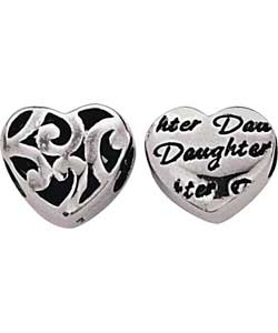 Sterling Silver Best Daughter Bead Charms - Set