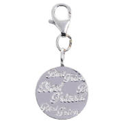 Sterling Silver Best Friend Charm