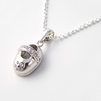 Silver Bootie Necklace