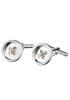 sterling Silver Button Cufflinks