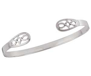 Sterling Silver Celtic Design Bangle
