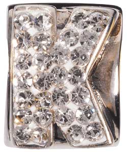 Sterling Silver Charm - Letter K