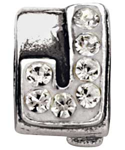 Sterling Silver Childrens Initial Bead