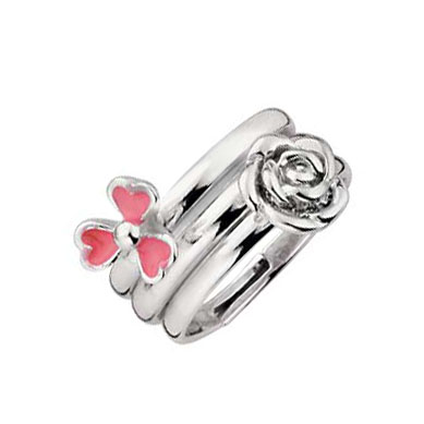 Sterling Silver Childrens Set of 3 Rings