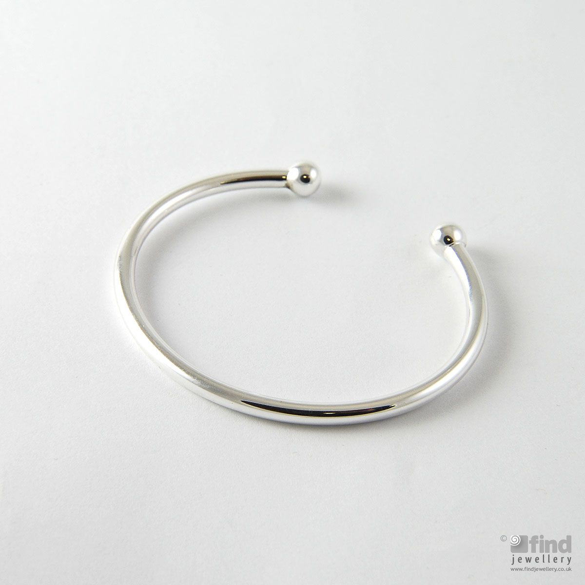 Sterling Silver Childrens Torque Bangle